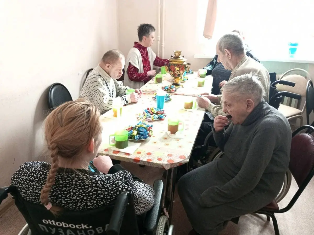Сегодня, в отделении интенсивного ухода, прошло чаепитие