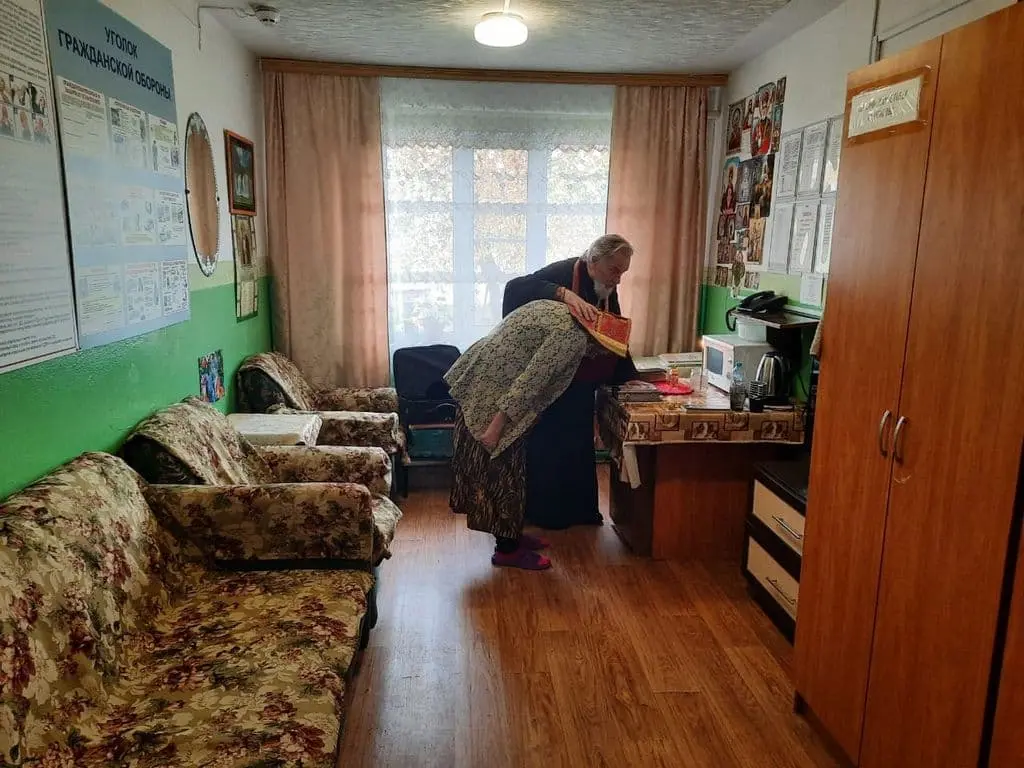 Причастие проживающих дома социального обслуживания
